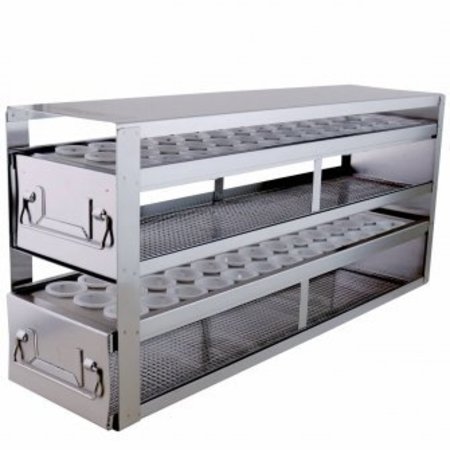 COLE PARMER Freezer Drawer Rack for 50ml Tubes, 78x50ml 181515